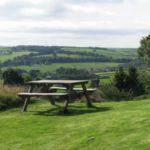 Picnic area overlooking the cottage